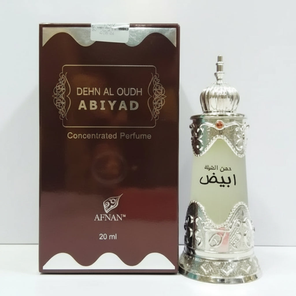 Afnan Dehn Al Oudh Abiyad Concentrated Perfume Oil – 20ml