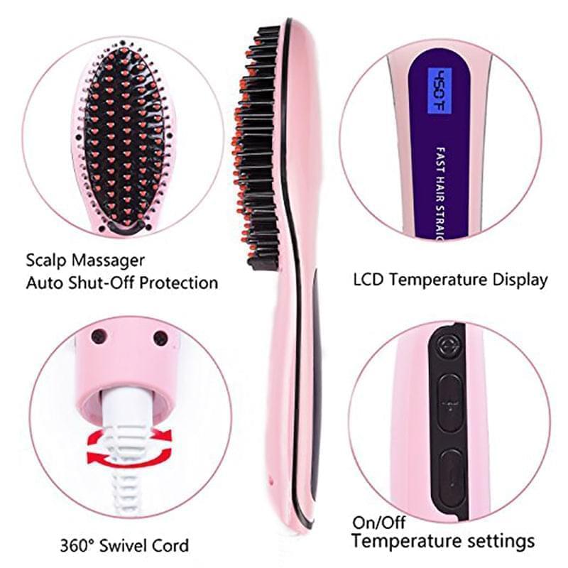 Fast Hair Straightener Brush