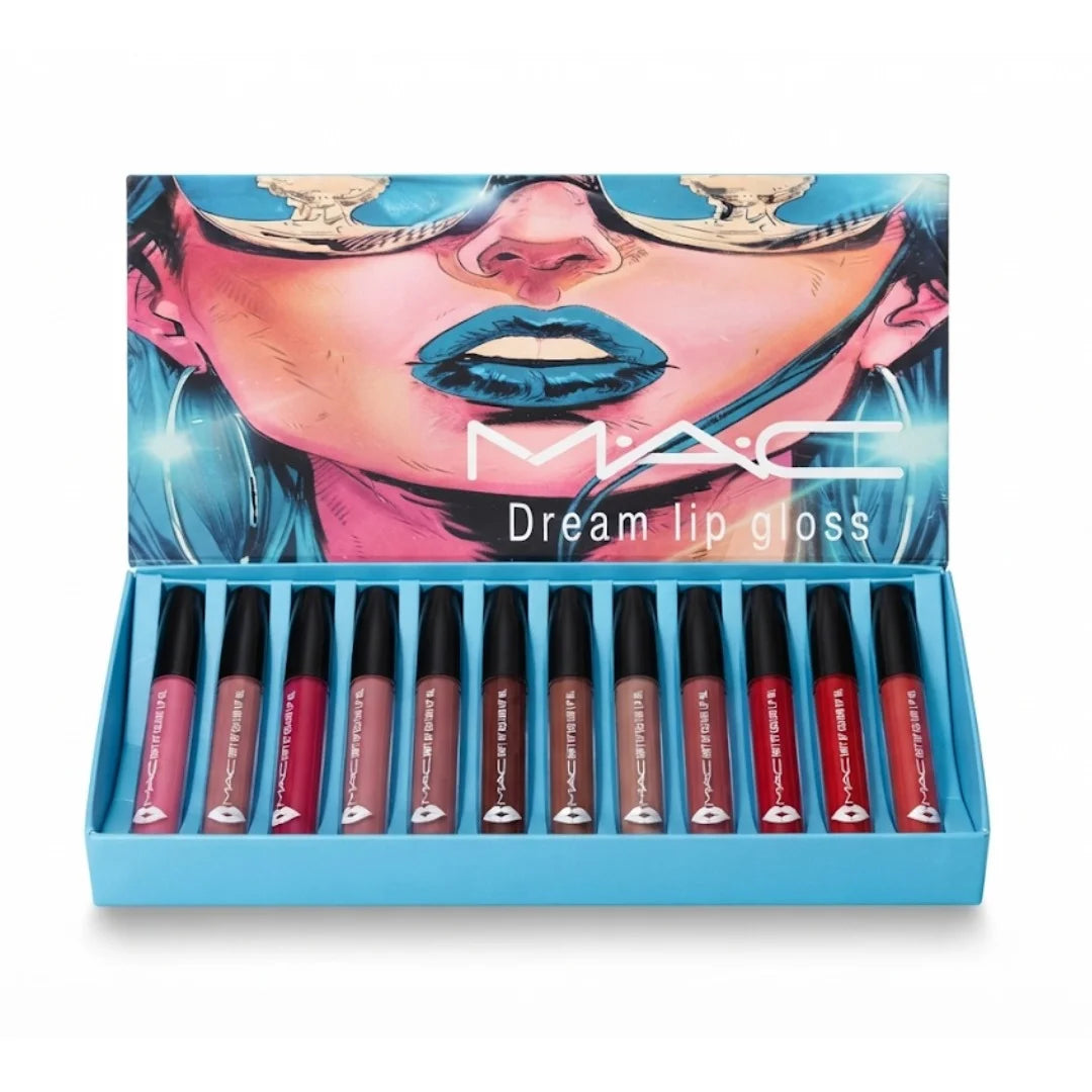 MAC Dream Lip Gloss Gift Set – Pack of 12