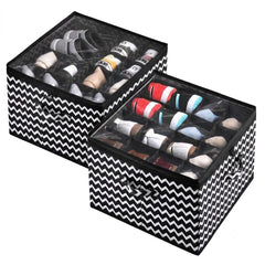 Foldable Fabric Shoe Organizer Storage Box - Each