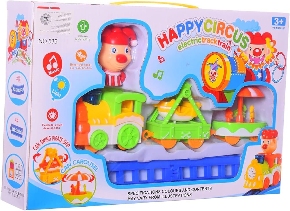 Happy Circus Electric Track Train – For Kids 3+ Years