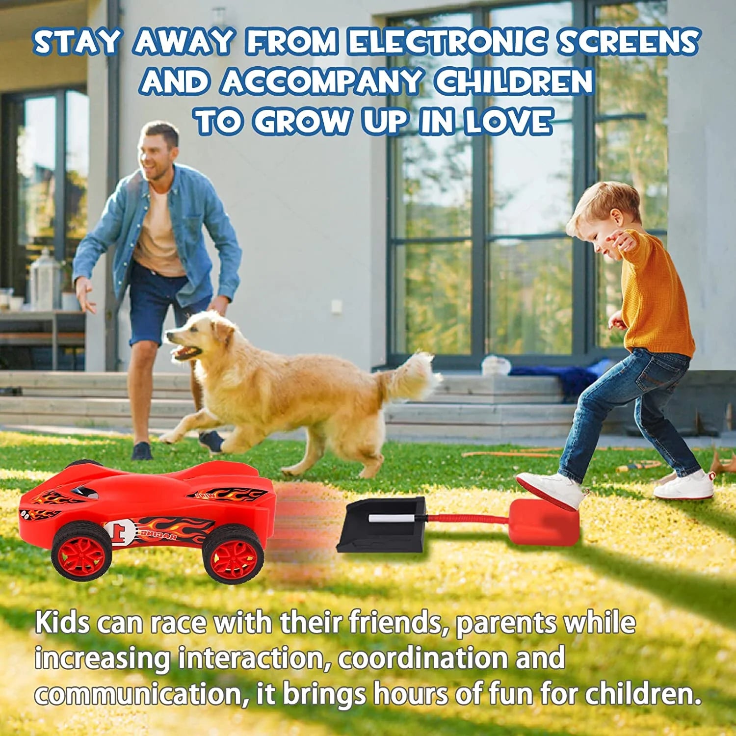 Toy Car Launchers and Air Powered Cars with Ramp and Finish Line