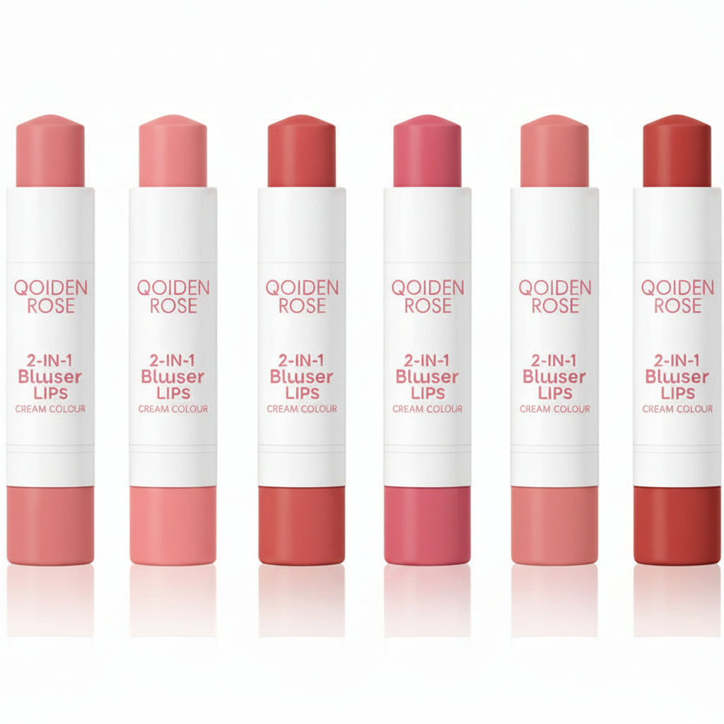 Qoiden Rose 2 in 1 Blusher Lips