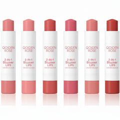 Qoiden Rose 2 in 1 Blusher Lips