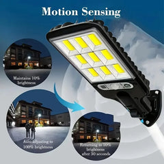 200W Solar-Powered Outdoor Street Light with Transparent LED