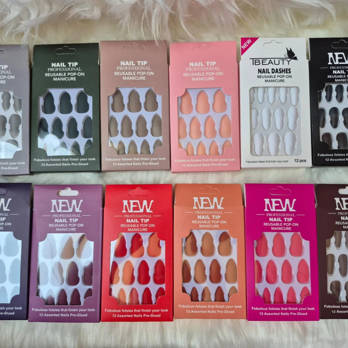 New Professional Nail Tip Reusable Pop On Manicure Nails