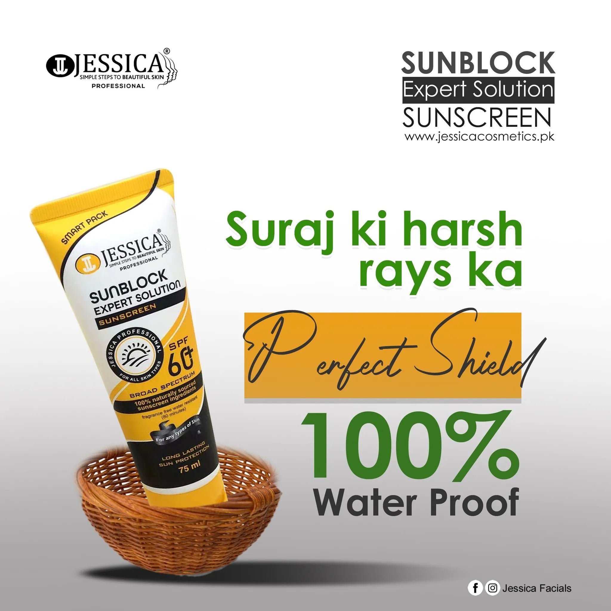 Jessica Sunblock SPF 60+ Expert Solution