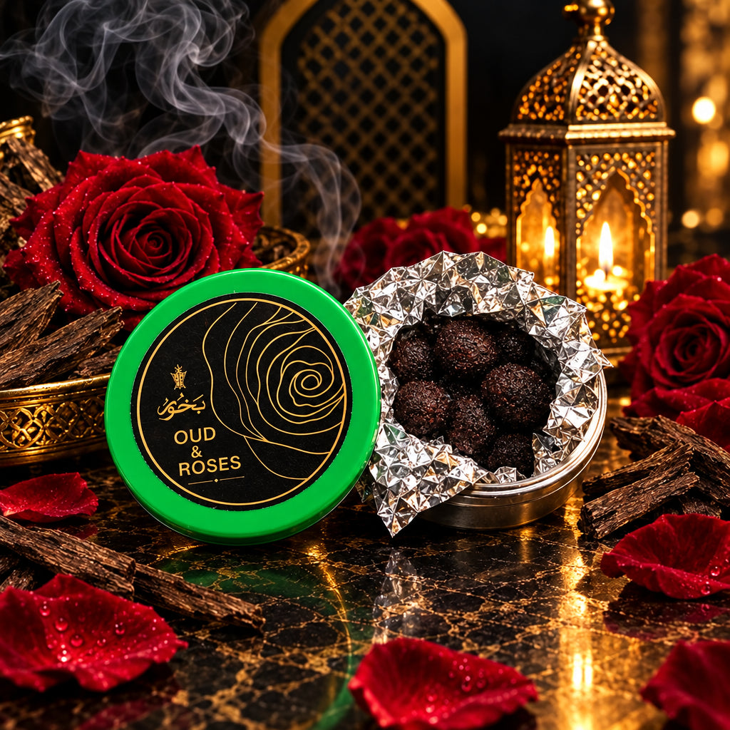Oud & Roses Bakhoor Premium Incense Balls