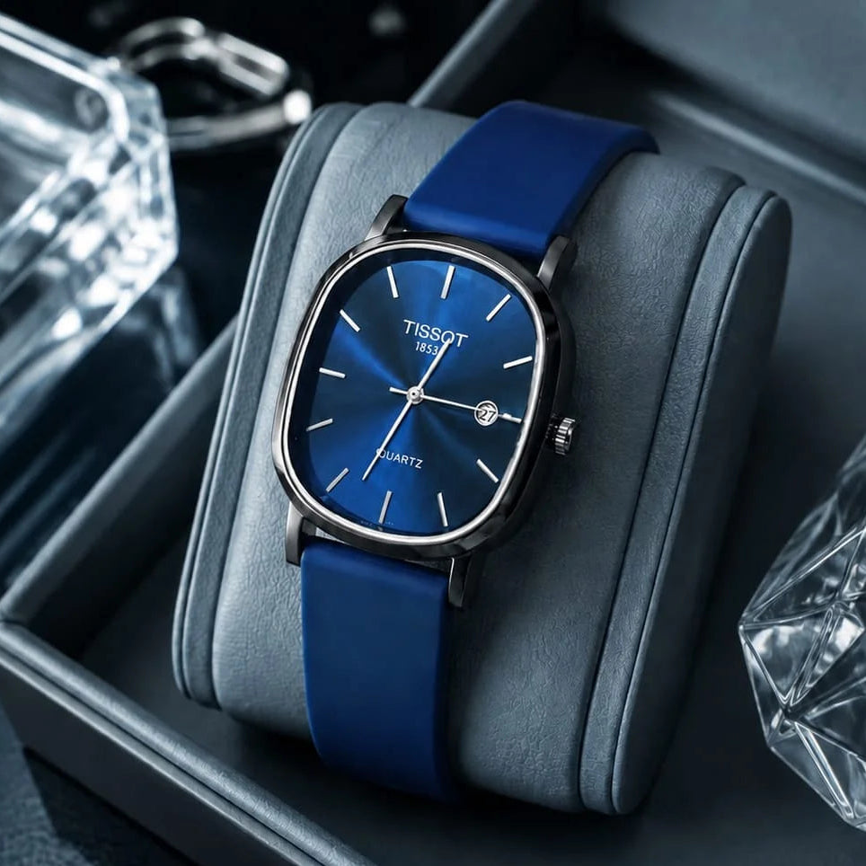 Tissot Oval Dial Silicone Strap Quartz Watch