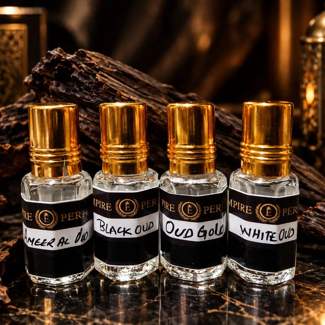 Empire Perfumes Concentrated Perfume Oil Attar - 4 Piece Set