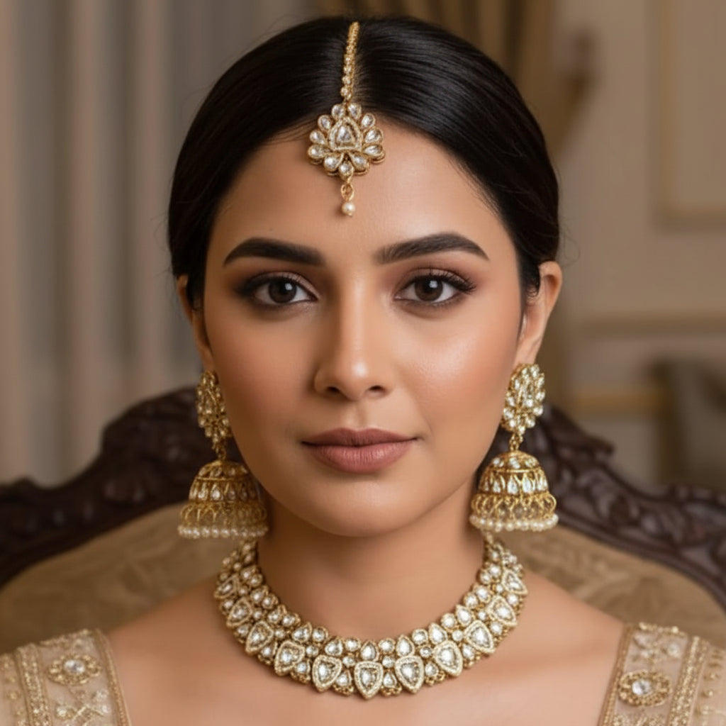 Dabbi Kundan Antique Complete Jewelry Set