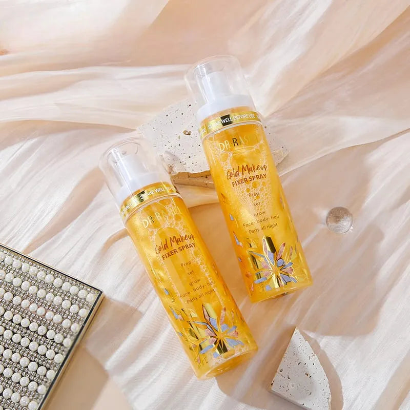 Dr.Rashel Lightweight & Moisturizing Gold Makeup Fixer Spray - 100ml