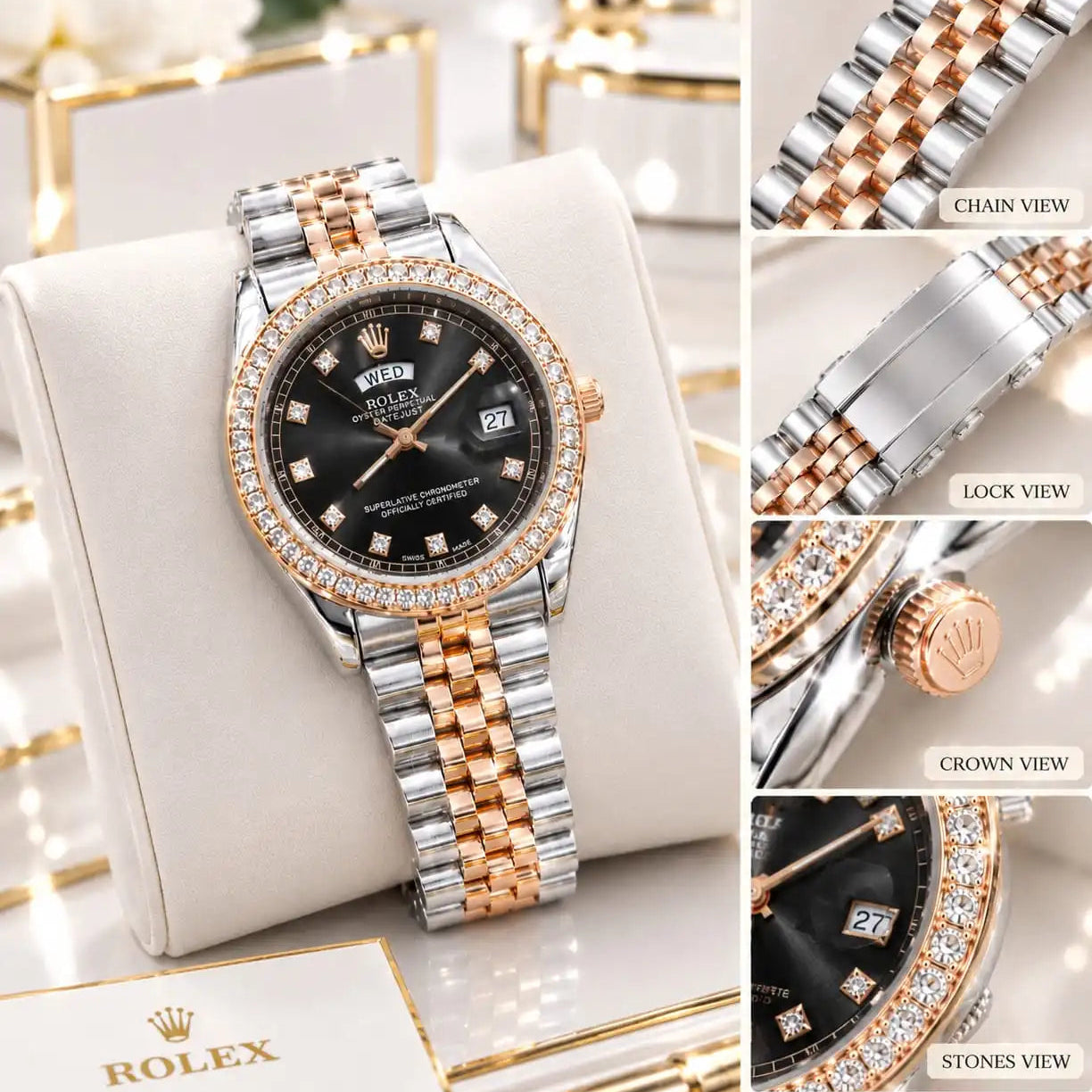 Rolex Oystersteel luxury watch