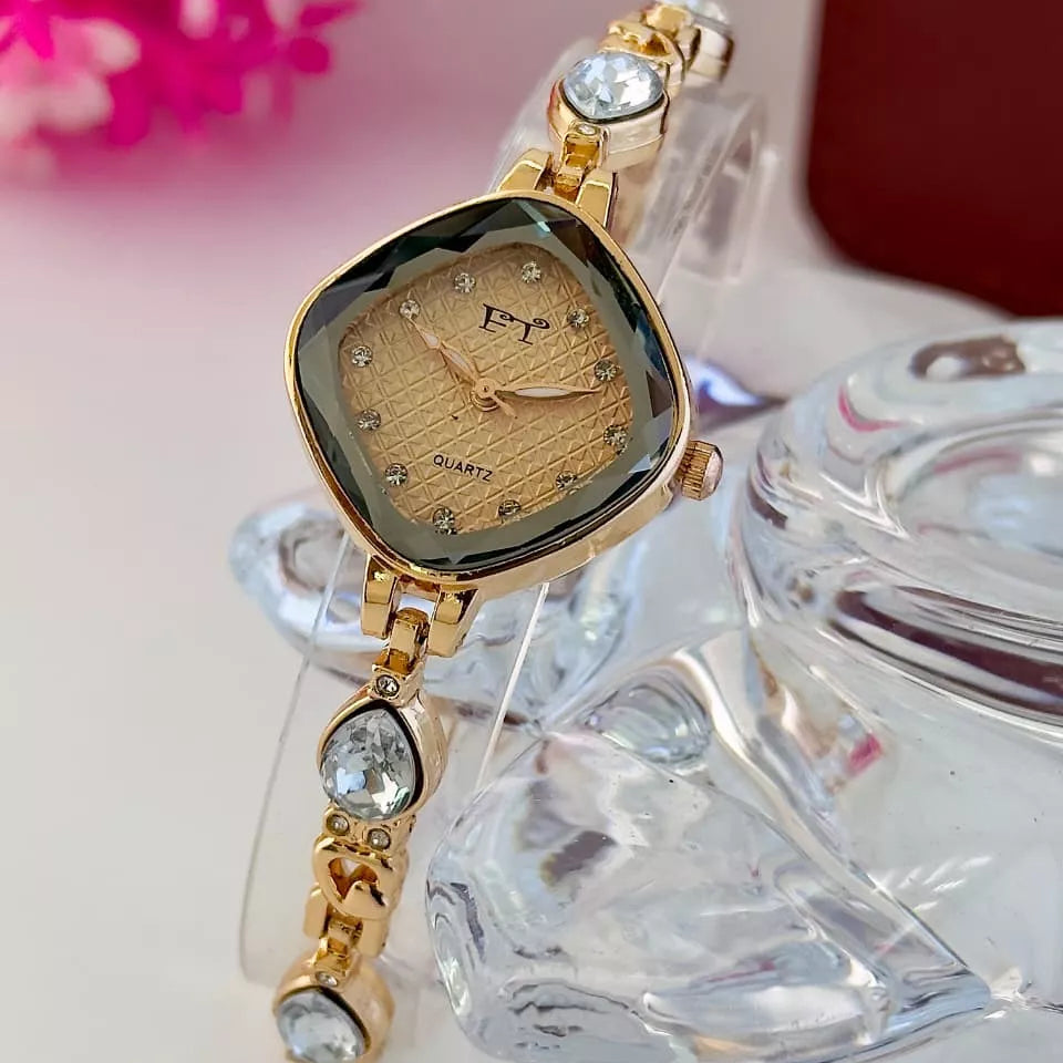 FT Ladies Fancy Watch – Elegant Nugina Chain & Dial, Stylish