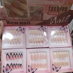 Dodo Lady Fashion Star Nail - 12Pcs