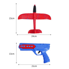 Airplane Launcher Toy - Foam Throwing Glider Plane with Catapult Gun  - Each