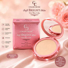 𝘾𝙊𝙇𝙊𝙍 𝘾𝙍𝙐𝙎𝙃 Soft Bright skin Two way cake Face Powder