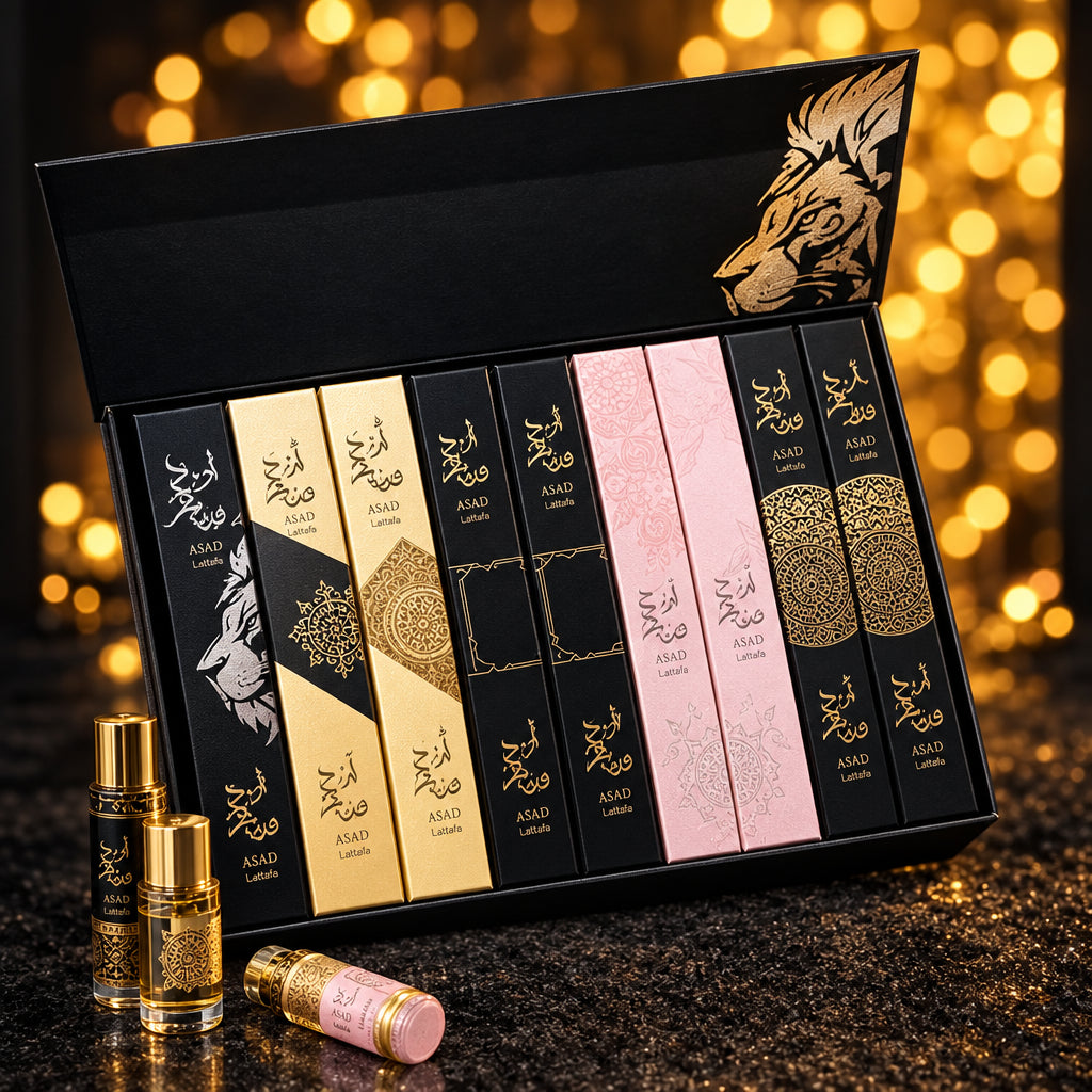 Lattafa 5-Piece Arabic Pen Perfume Set