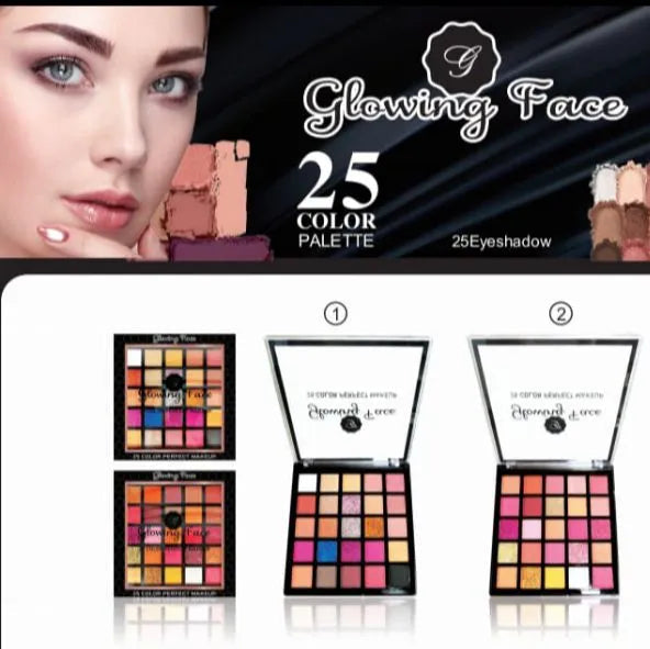 Glowing face 25 colour professional makeup kit