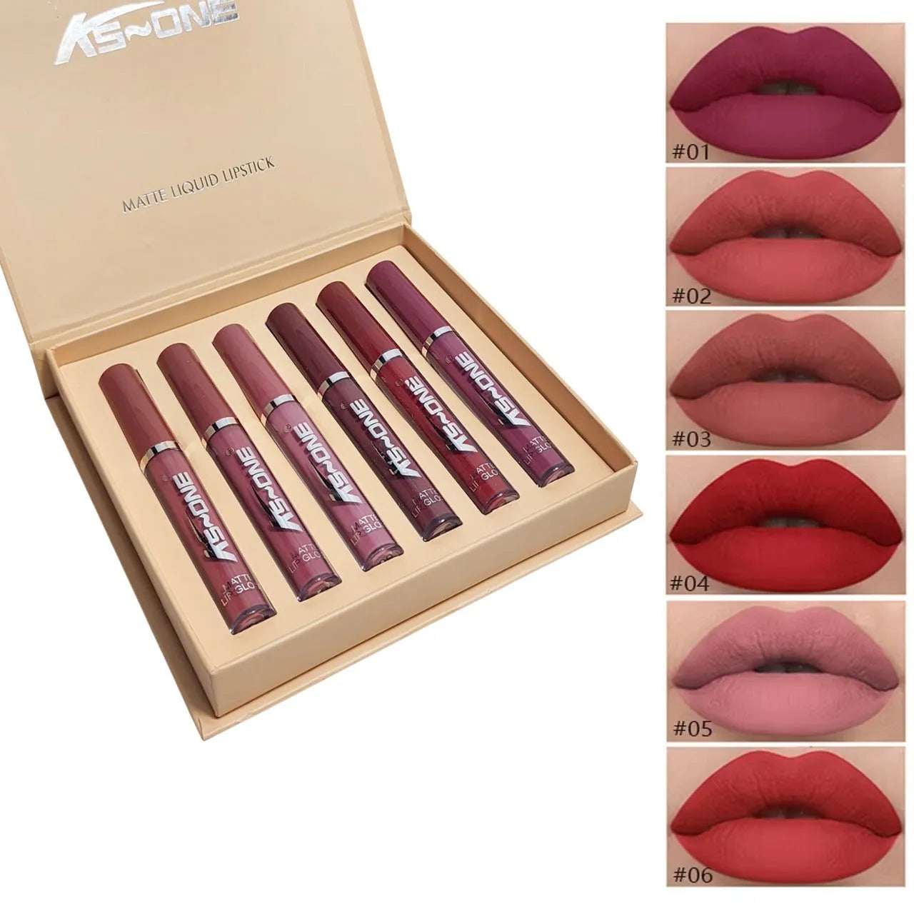 Ks One Matte Lipgloss 6pcs