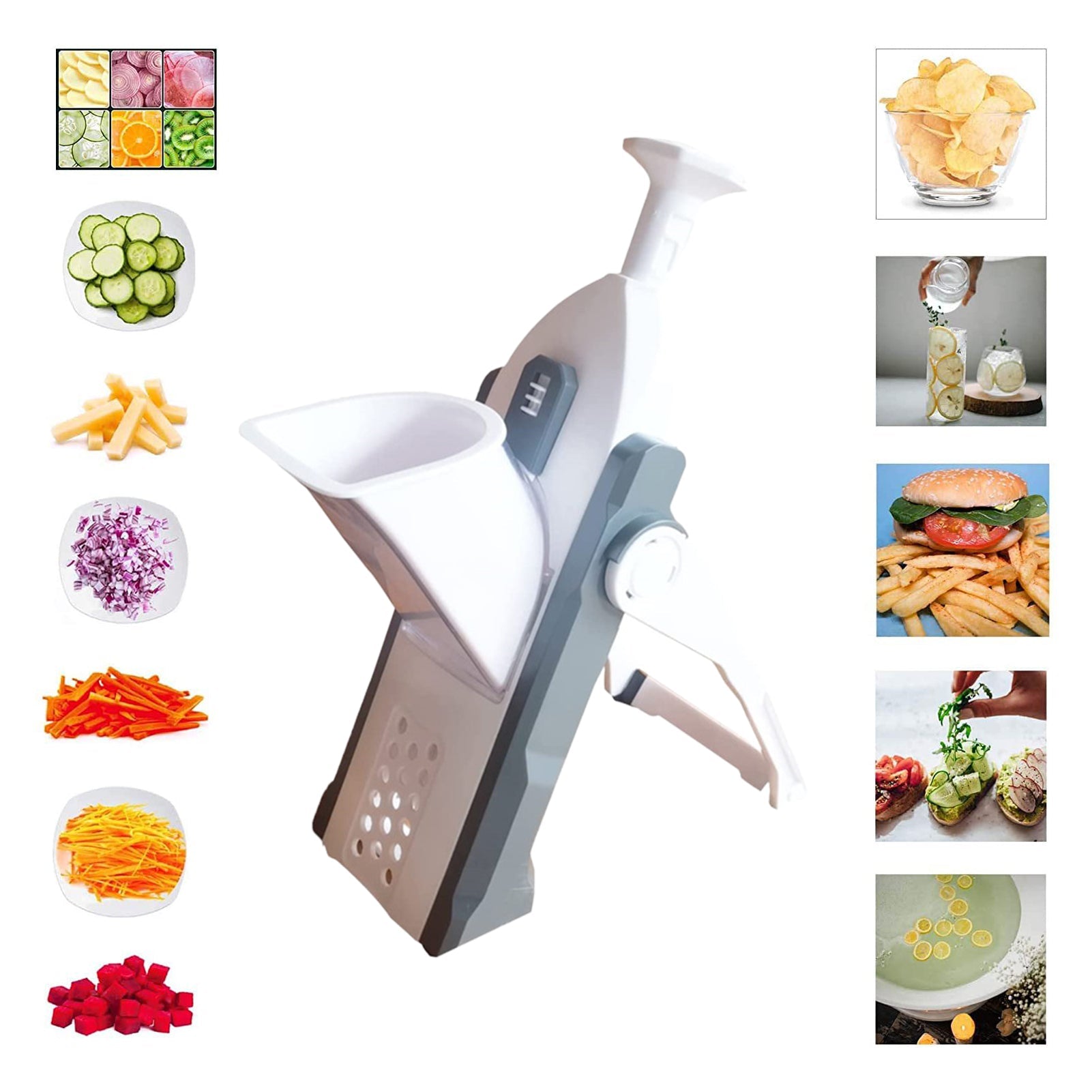 5-in-1 Manual slicer Vegetable Slicer Foldable Grater Slicer