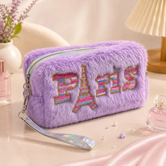 Cute Fluffy Makeup Organizer Pouch – Each