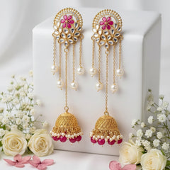 Kashmiri Long Jhumki Earrings – Luxury Style