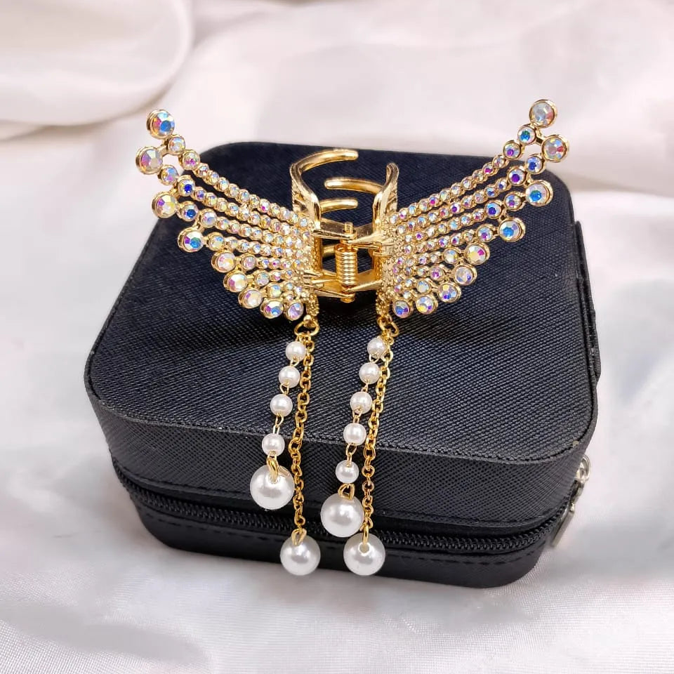 Butterfly hair clip catcher