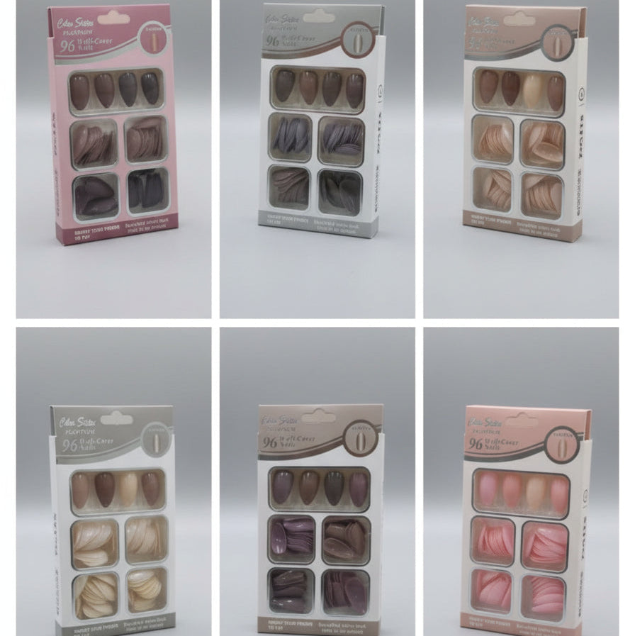 Color Sister 96-Piece Artificial Nails Set