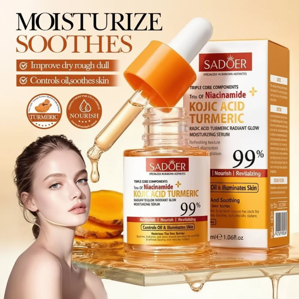 SADOER Kojic Acid Turmeric Radiant Glow Moisturizing Serum