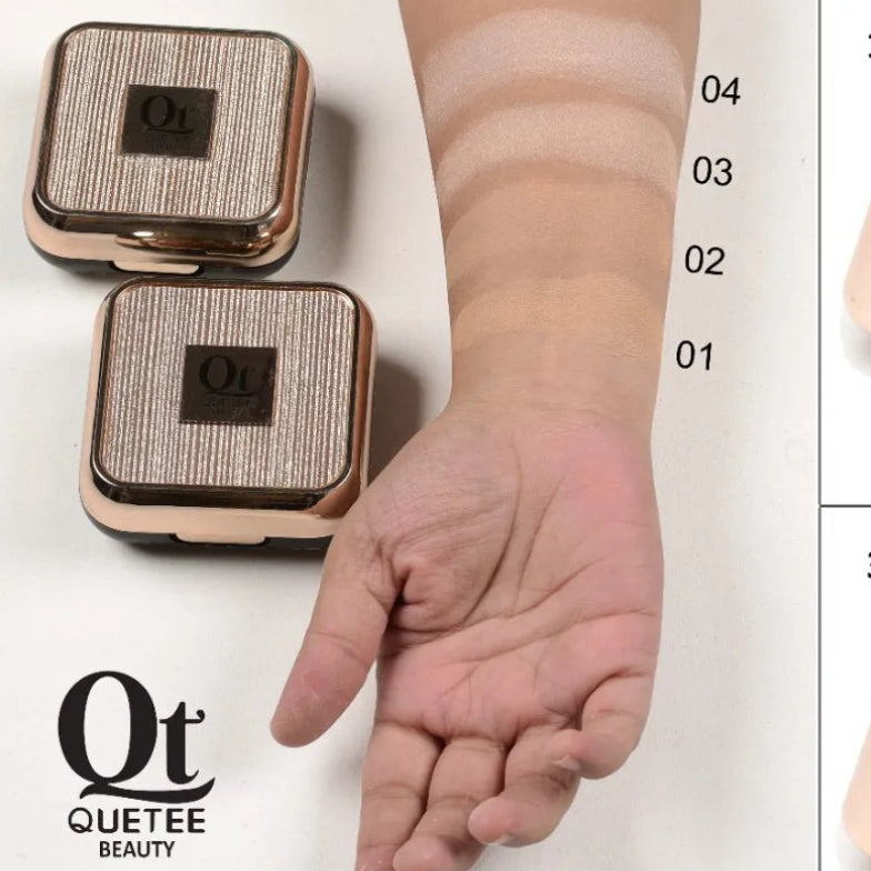 Quetee Beauty 2in1 High Quality Prime & Fine Oil Control Compact Powder