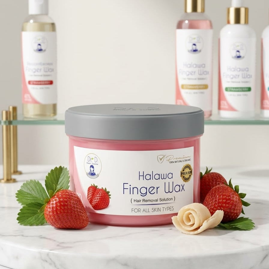 Dr. Derma Halawa Finger Wax Strawberry - 250g