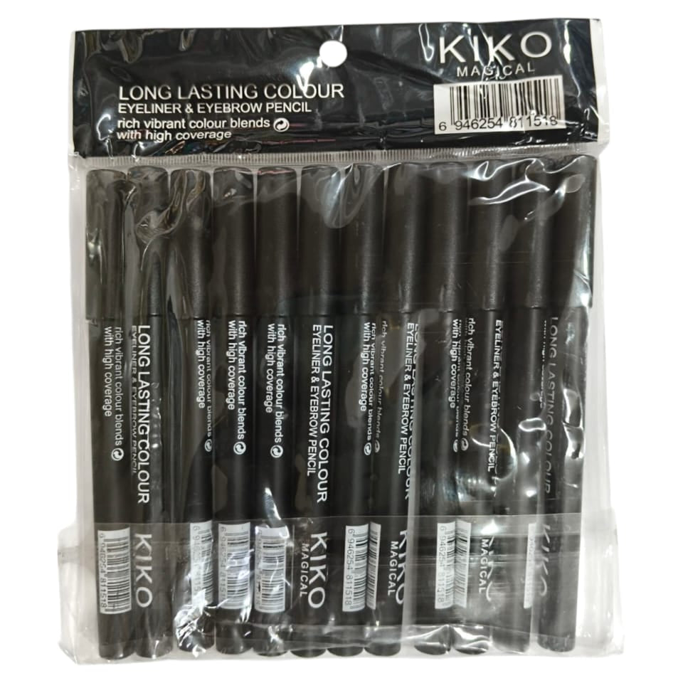 KIKO Magical Eyeliner & Eyebrow Pencil - 12Pcs Pack