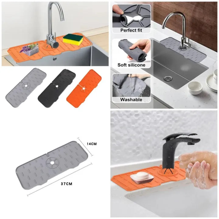 Silicone Faucet Mat For Kitchen & Bathroom