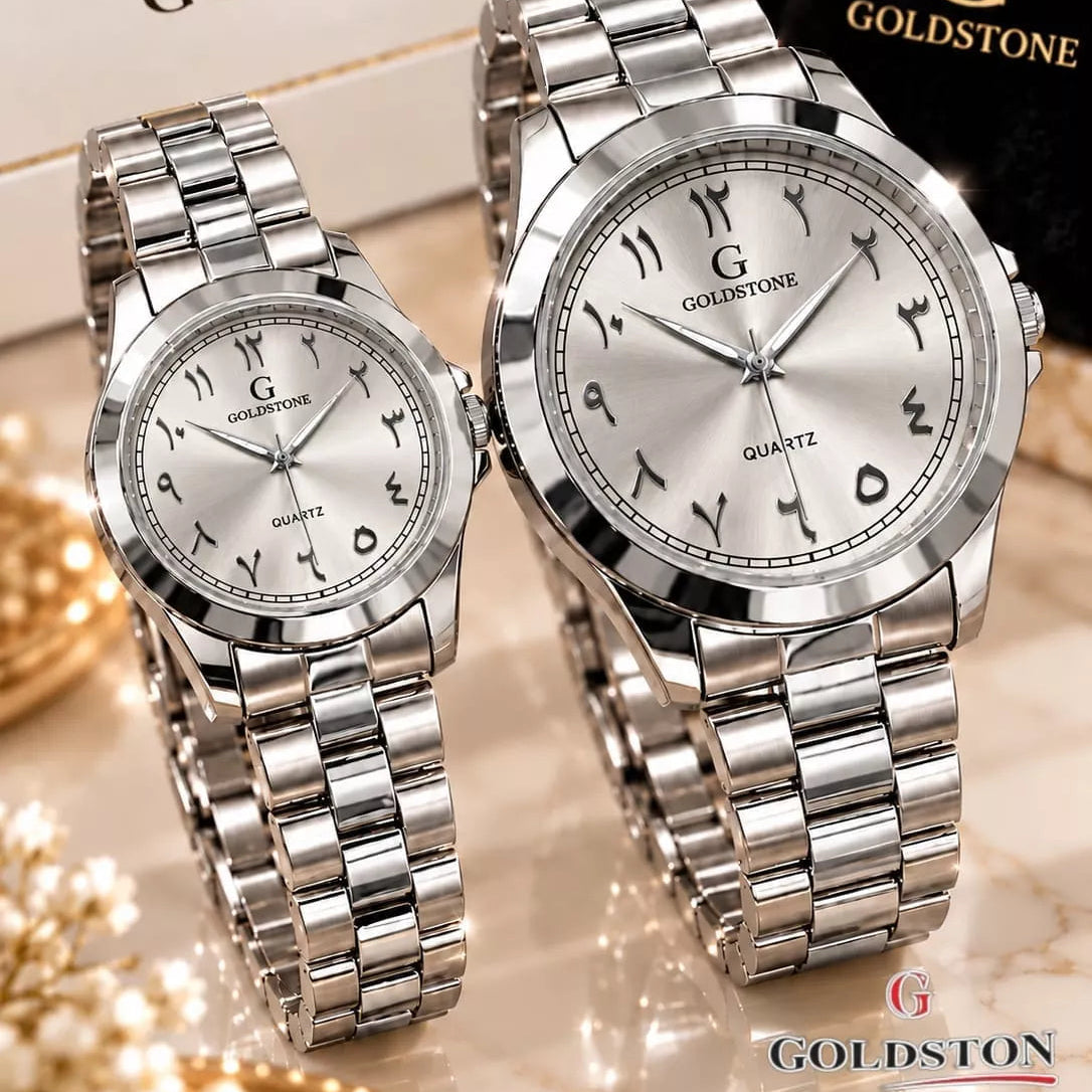 GOLDSTON Pair Set Luxury Watches for Men & Women with Brand Box