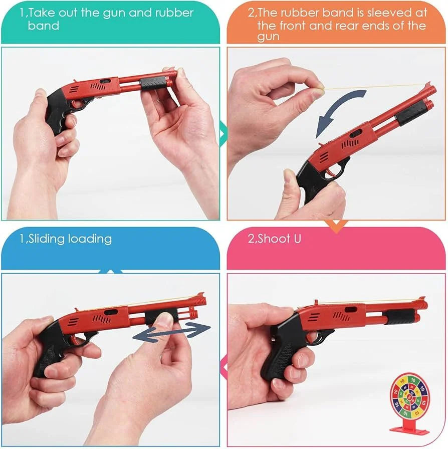 Rubber Band Gun Toy - Each