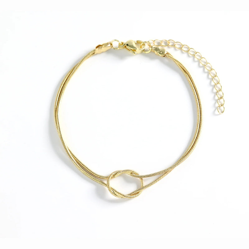 stainless steel  Dainty Knot Bracelet - Each