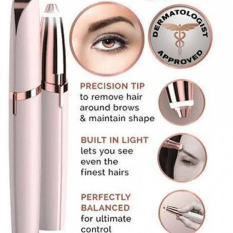 Flawless Hair Remover – Instant & Painless Facial Hair Removal (Pink)