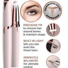 Flawless Hair Remover – Instant & Painless Facial Hair Removal (Pink)