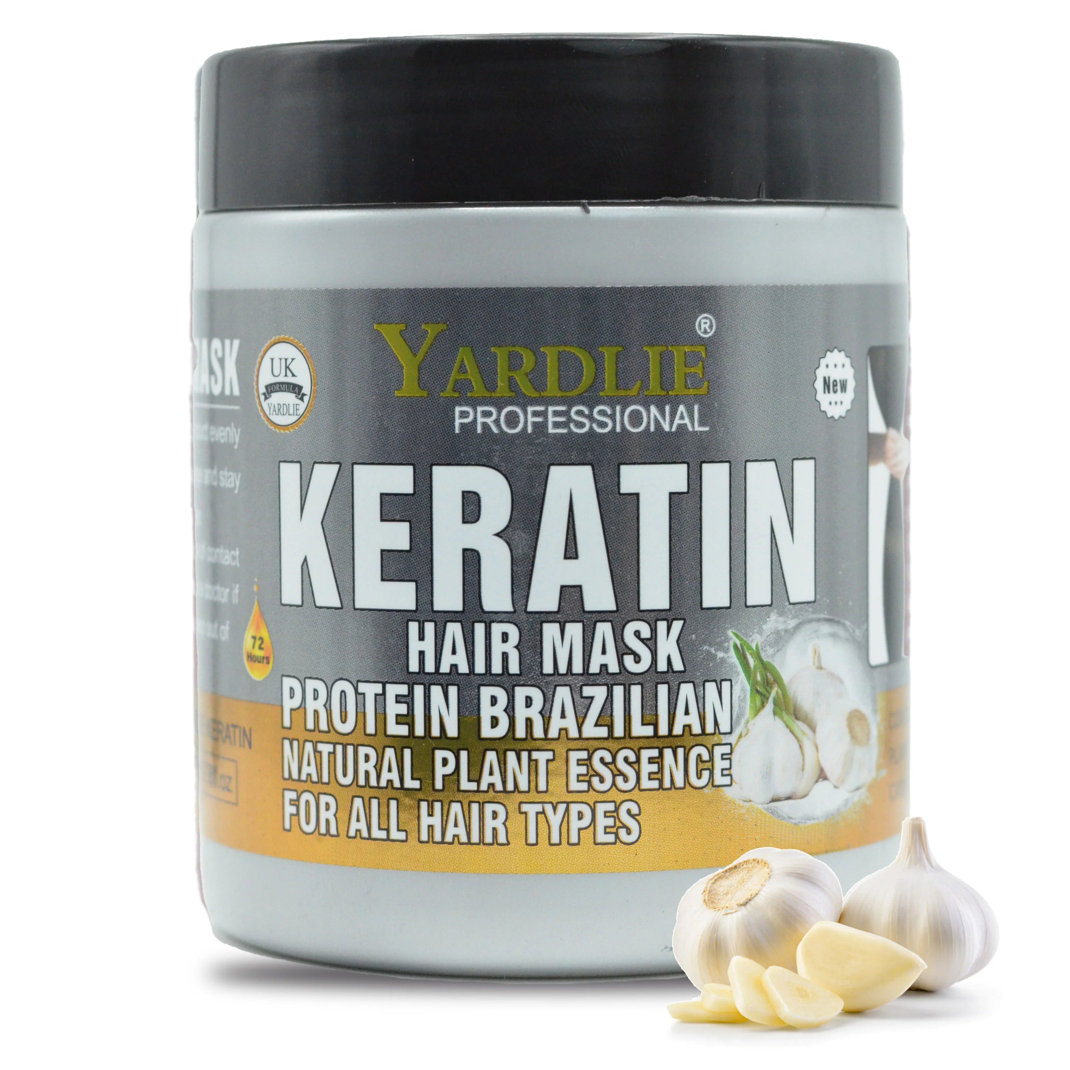 Yardlie Professional Garlic Keratin Hair Mask - 500ml For All Hair Types