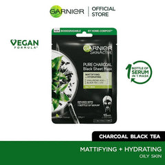 Garnier - Skin Active Pure Charcoal Black Tea Tissue Face Mask