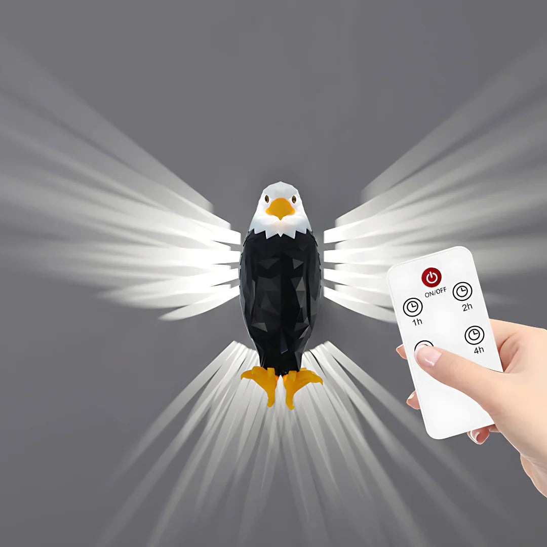 3D Bald Eagle Rechargeable Wall Light