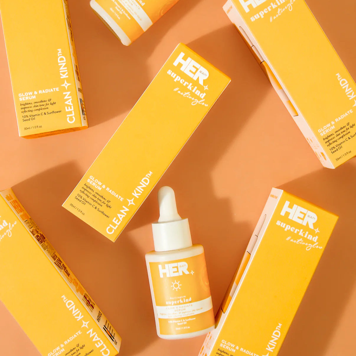 HER Beauty superkind glow and radiate serum 10% Vitamin C 30ml / 1.0 fl.oz