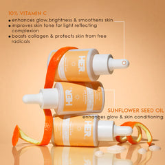 HER Beauty superkind glow and radiate serum 10% Vitamin C 30ml / 1.0 fl.oz