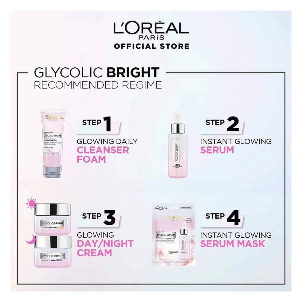 L'Oreal Paris Glycolic-Bright Glowing Daily Face Wash 100ml