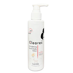 Clearex Goat Milk Skin Brightening Face & Body Lotion with SPF 25 - 200ml