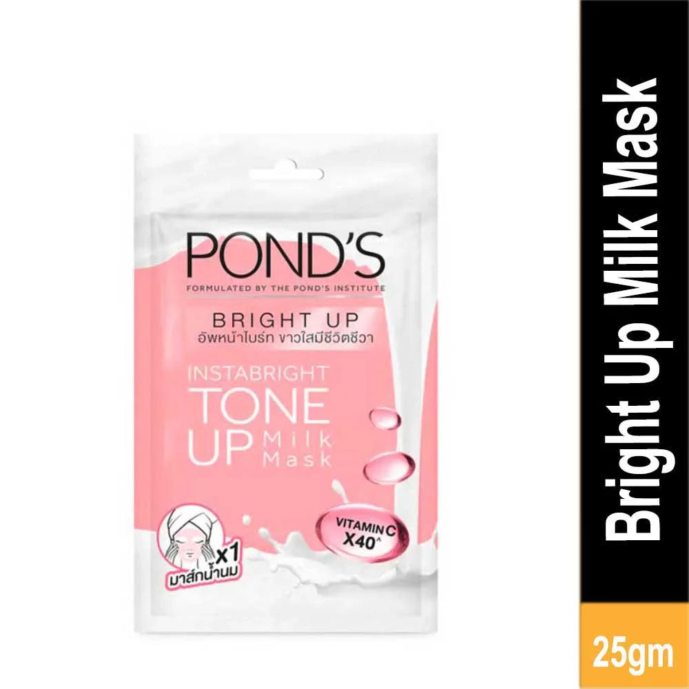 Pond's White Beauty Insta bright Tone-up Milk Mask Vitamin-C 25g