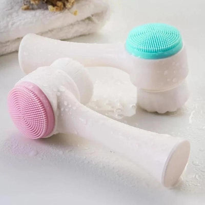 3D Double Sides Multifunctional Silicone Massage Brush