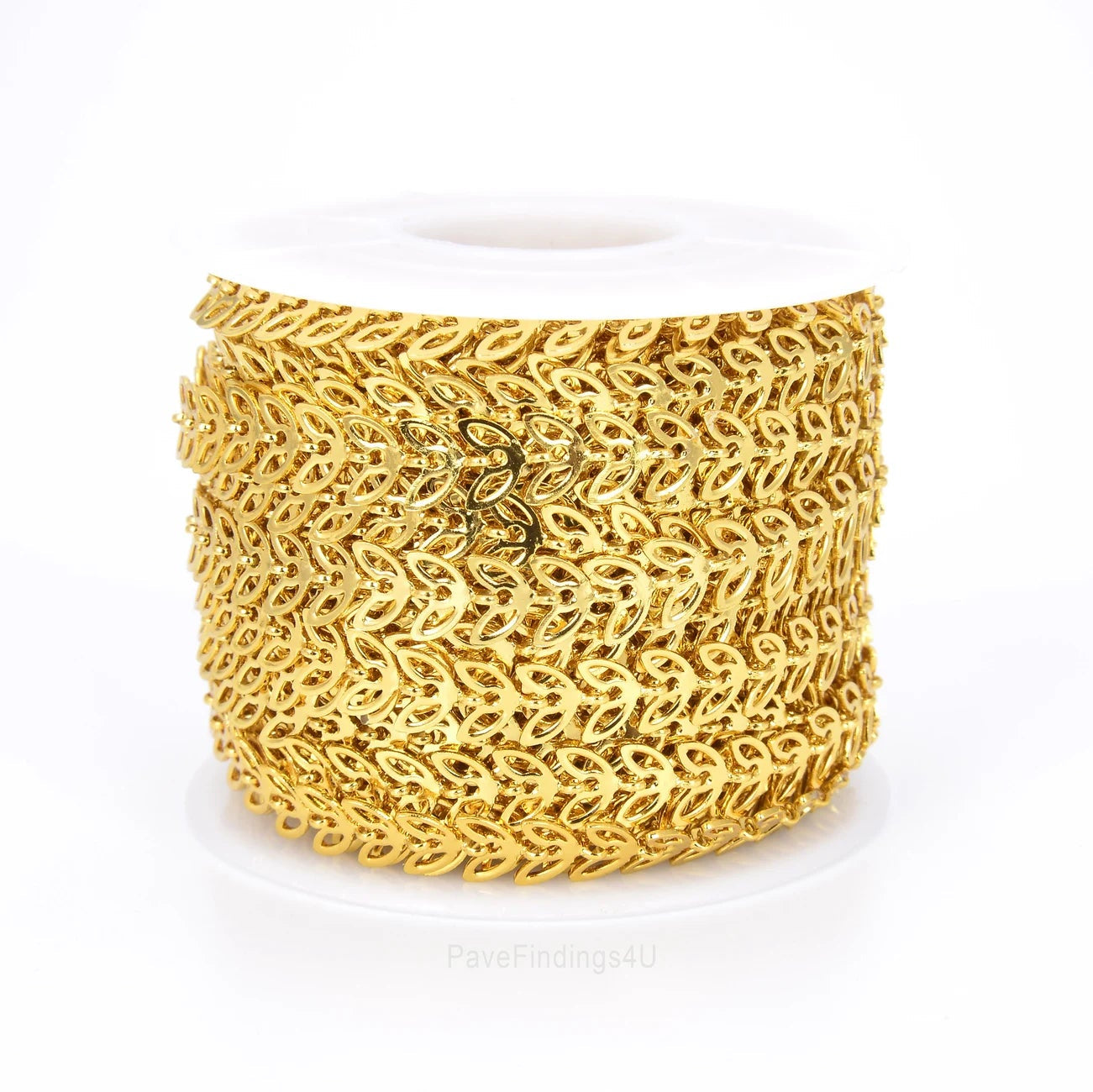 Stainless Steel leaf-shaped  Permanent Bracelet - 5m