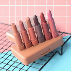 Heng Feng Matte Lipstick With Mirror - 6 Pcs